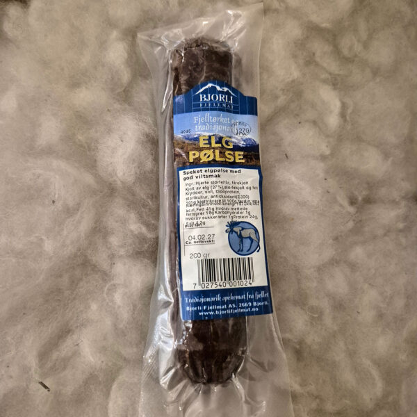 Elgpølse fra Bjorli Fjellmat