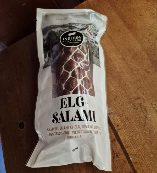 Elgsalami til salgs på Søberg Gård