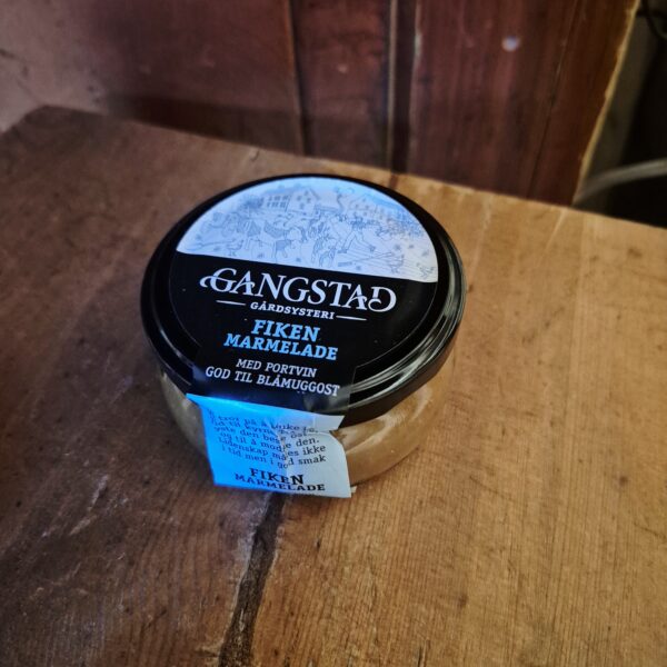 Fiken marmelade til salgs på Søberg Gård