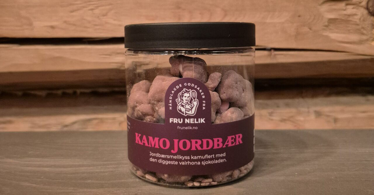 Produkt fra Fru Nellik til salgs på Søberg gård