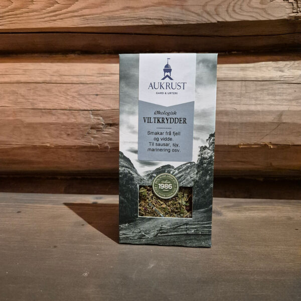 Økologisk viltkrydder fra Aukrust Gard og Urteri