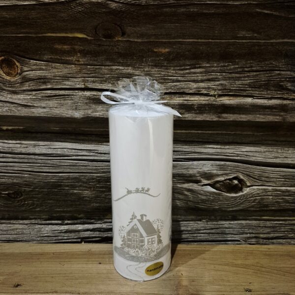 Kubbelys hvit hus 7x20cm