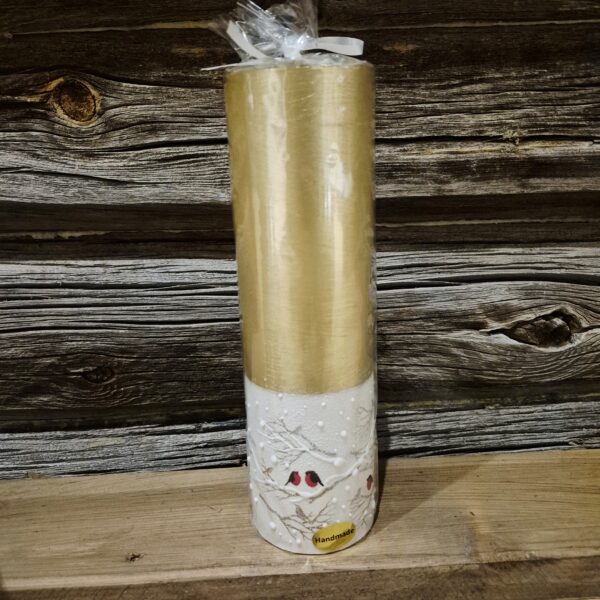 Kubbelys gull dompapp 7x25cm