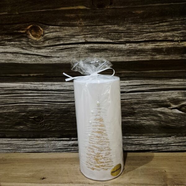 Kubbelys hvit gulltre 7x15cm