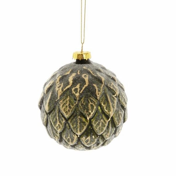 Julekule i matt grønn