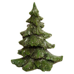 Julettre i grønt med snø