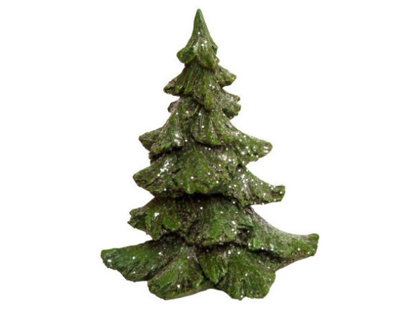 Julettre i grønt med snø