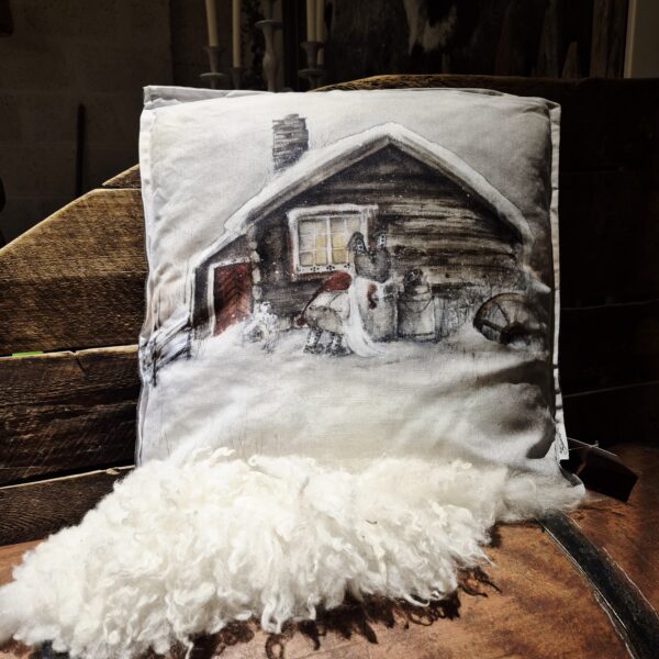 Pute julenisse ved setra 45x45cm