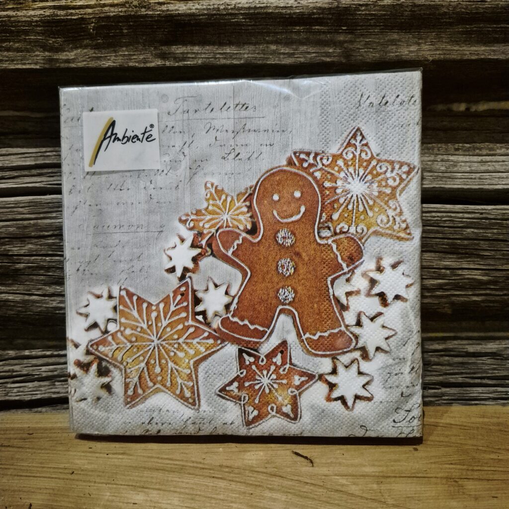 Serviett pepperkaker 33x33cm