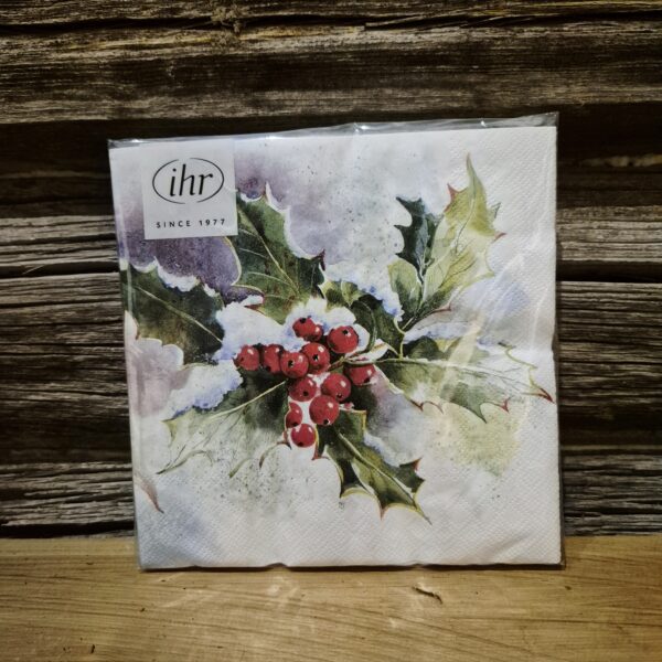 Serviett rips i snø 33x33cm