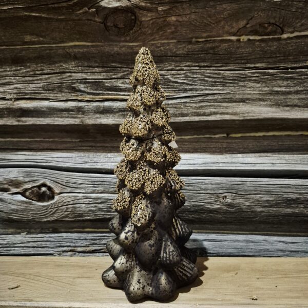 Juletre brunt glitter 26cm