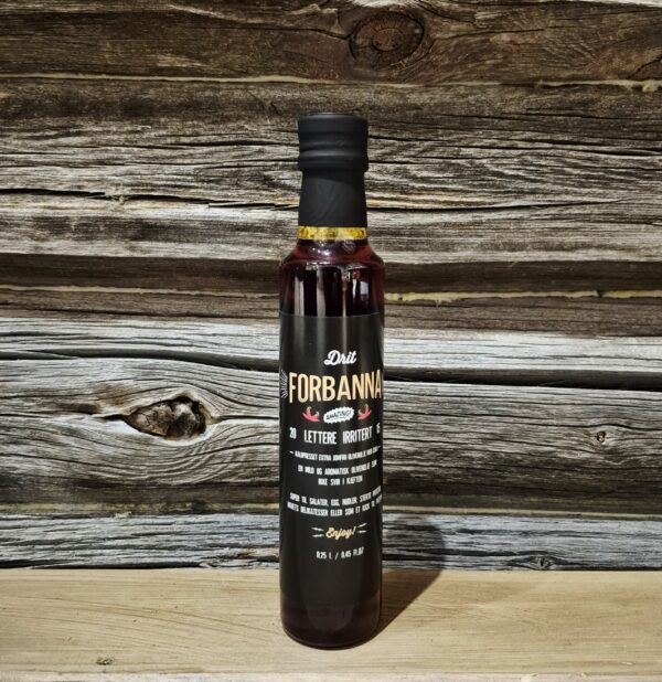 Lettere irritert olivenolje med chili