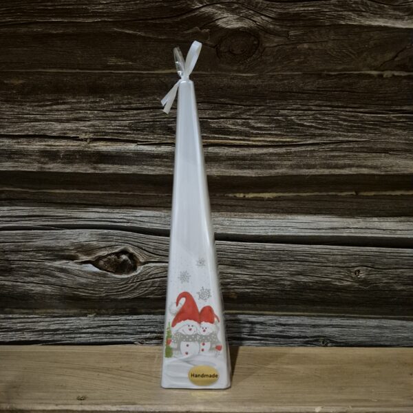 Pyramidelys to nisse 25cm