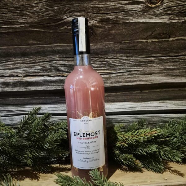 Eplemost med Bringebær 750ml